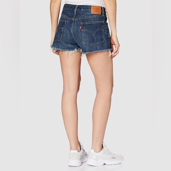Levi's Women's 32317-0038 501 Short Short, Color:Blue (Echo Park 0038) Size: W29 - Picture 4 of 14